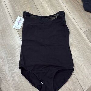 NWT- Happy Dance Wear Leotard, black child’s large